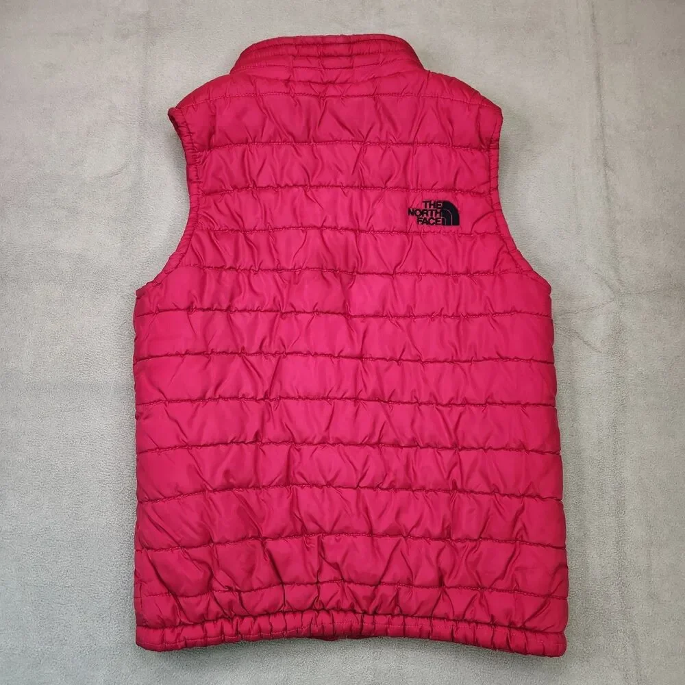 The North Face Puffer Vest‎ Men's Large Red Full Zip Sleeveless Pockets Outdoors